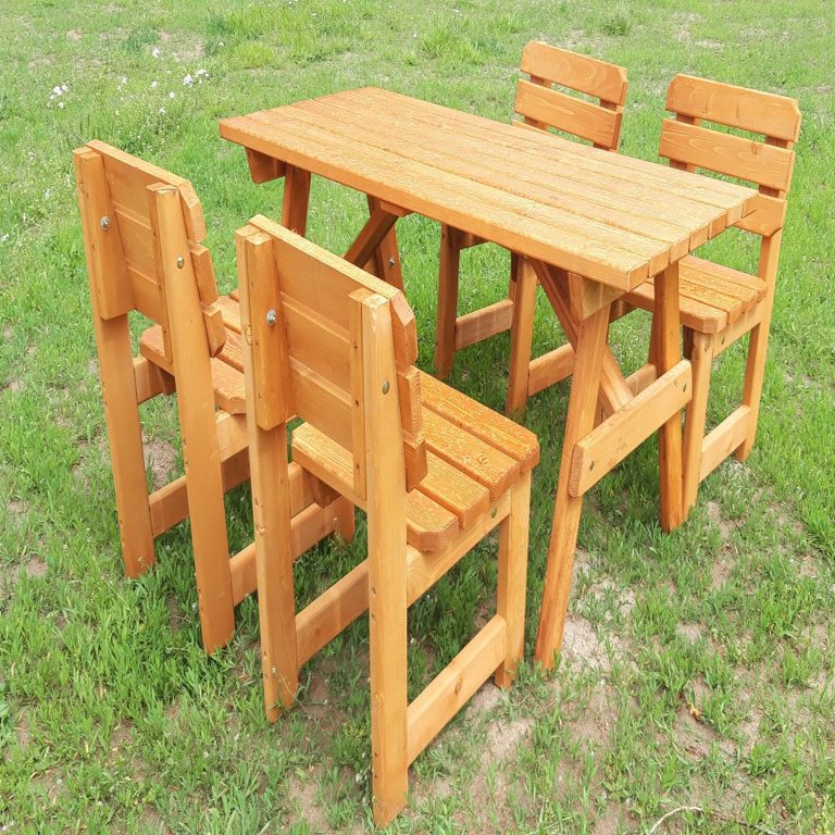 Bidesenal Ahşap Piknik Masası Ve Sandalye Seti